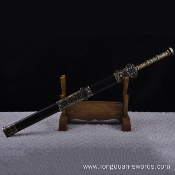 Retro Qin Dynasty Sword Pattern Steel Martial Arts Crafts Collect Gift Items